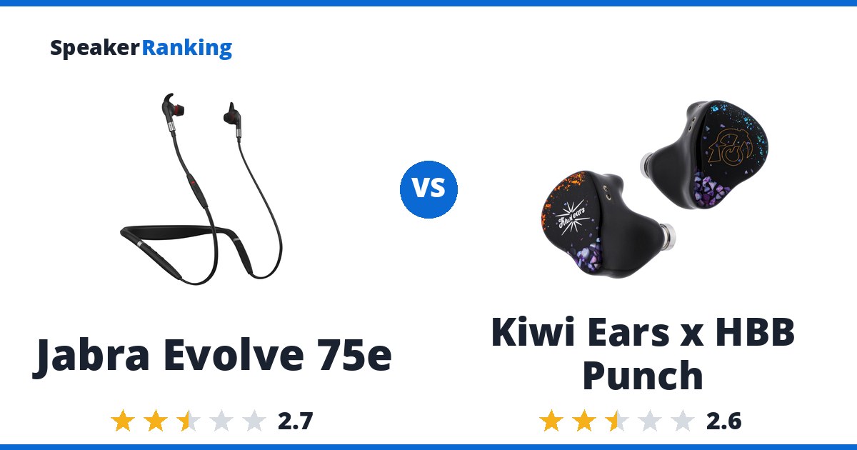 Jabra Evolve 75e vs Kiwi Ears x HBB Punch