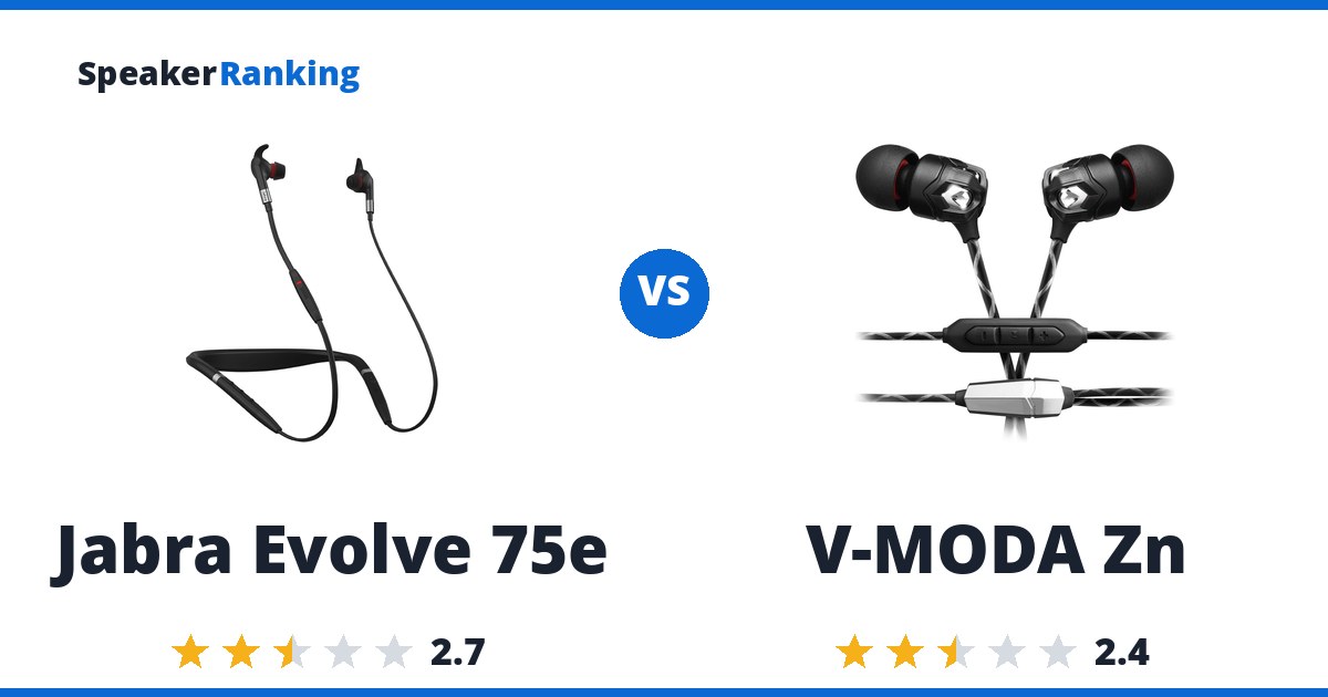 Jabra Evolve 75e vs V-MODA Zn