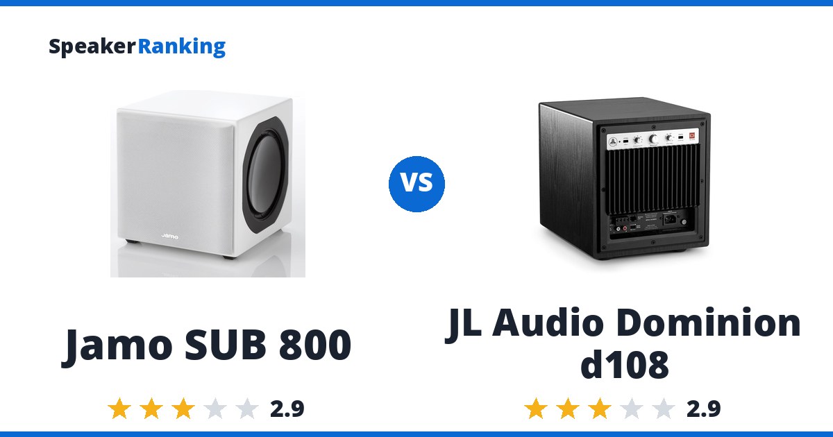 Jamo SUB 800 vs JL Audio Dominion d108
