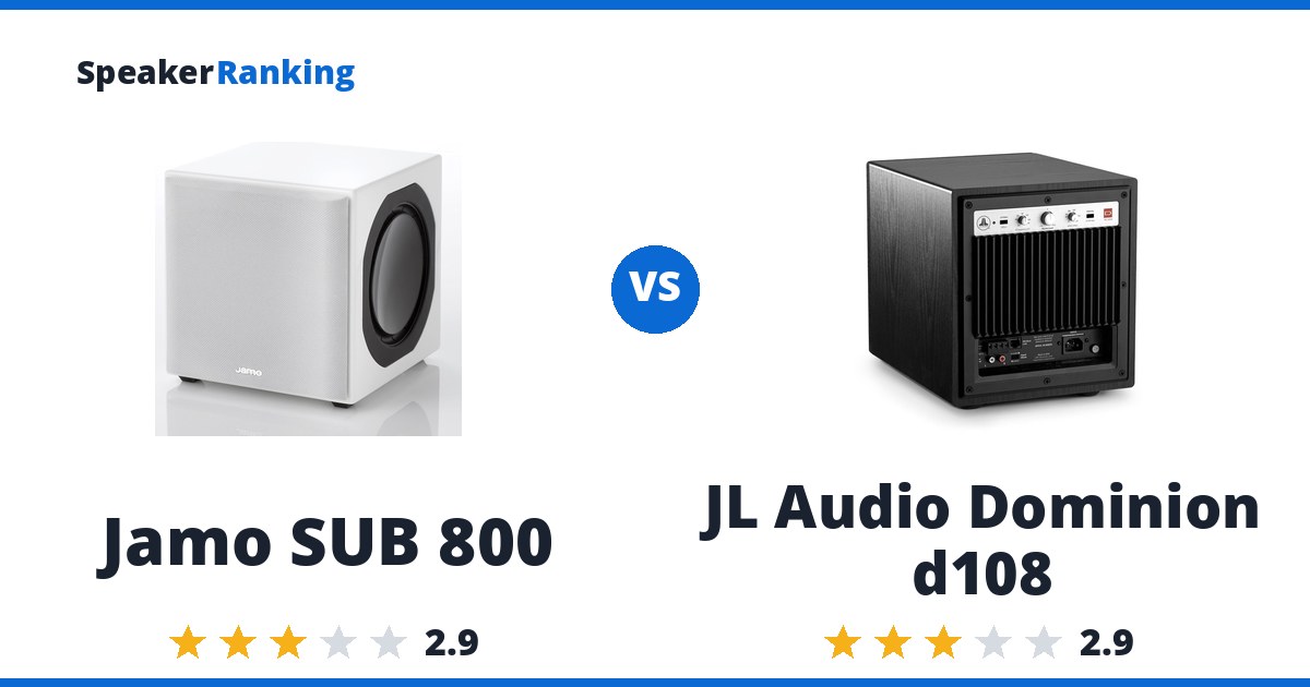Jamo SUB 800 vs JL Audio Dominion d108
