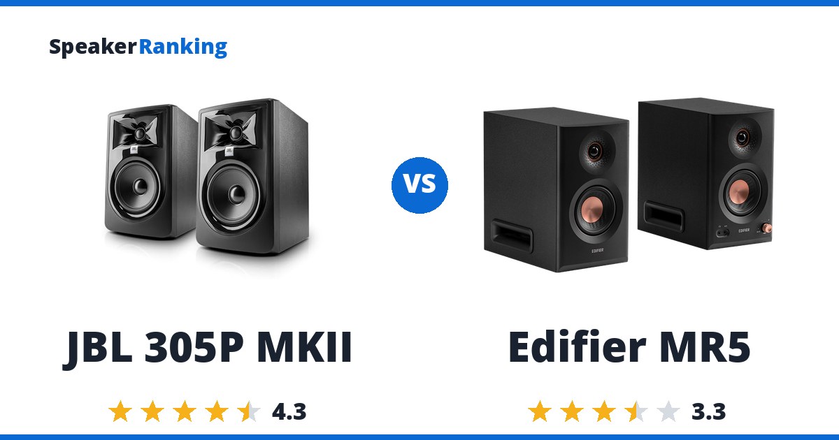JBL 305P MKII vs Edifier MR5