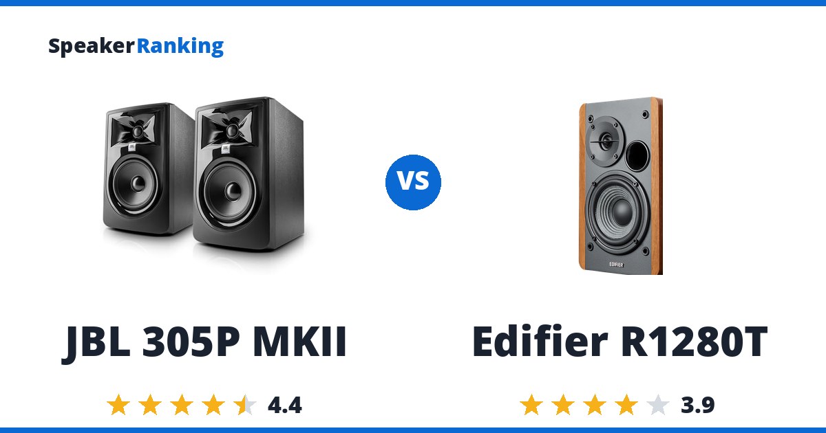 JBL 305P MKII vs Edifier R1280T