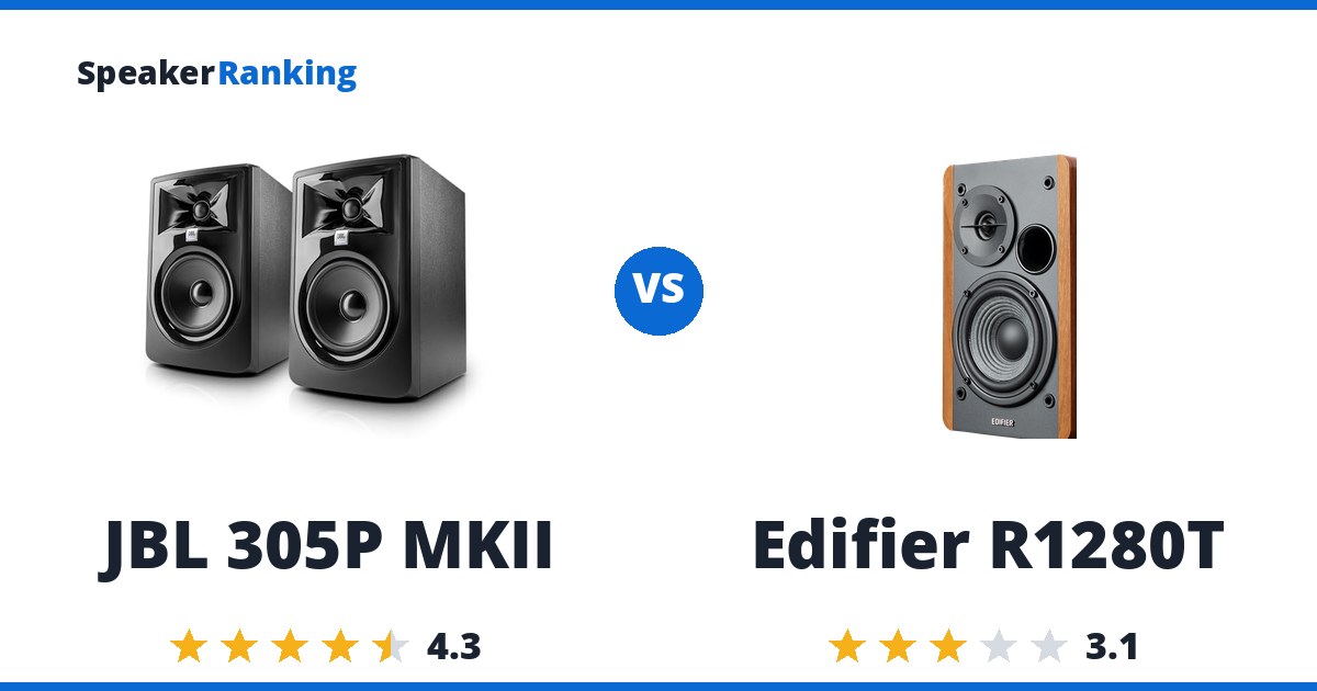JBL 305P MKII vs Edifier R1280T