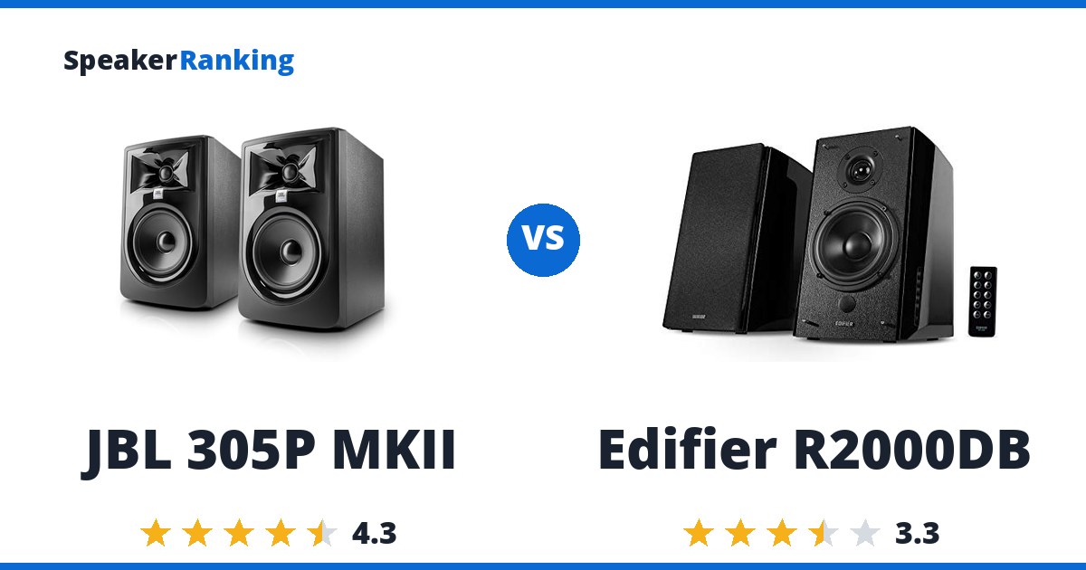 JBL 305P MKII vs Edifier R2000DB