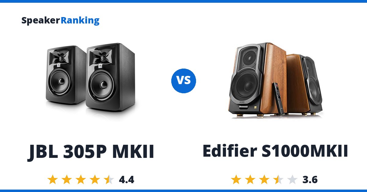 JBL 305P MKII vs Edifier S1000MKII