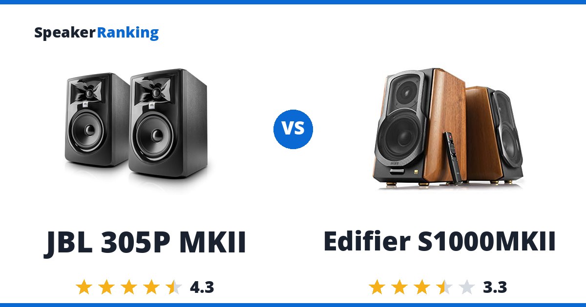 JBL 305P MKII vs Edifier S1000MKII
