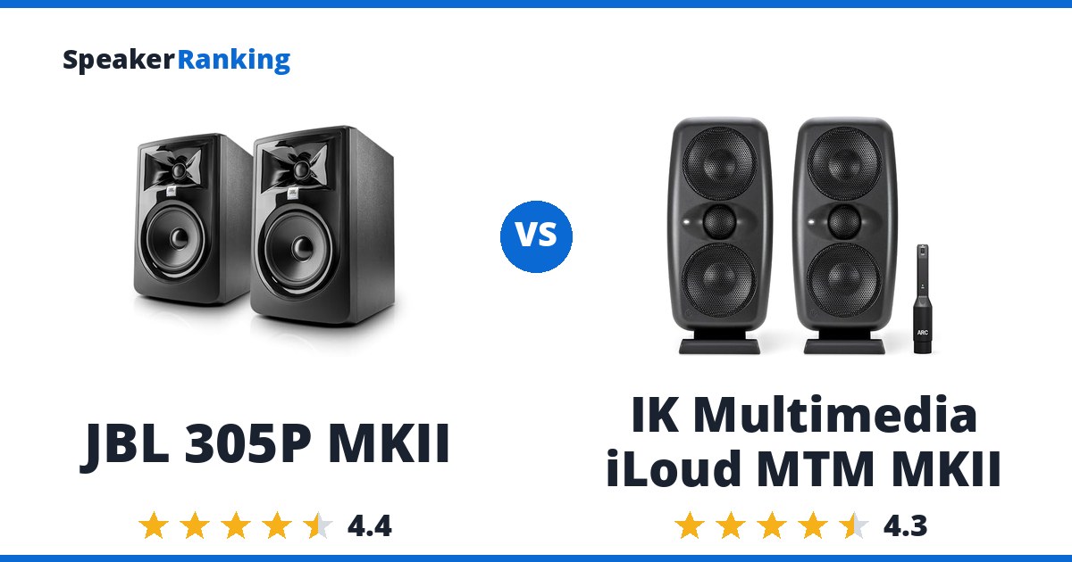 JBL 305P MKII vs IK Multimedia iLoud MTM MKII