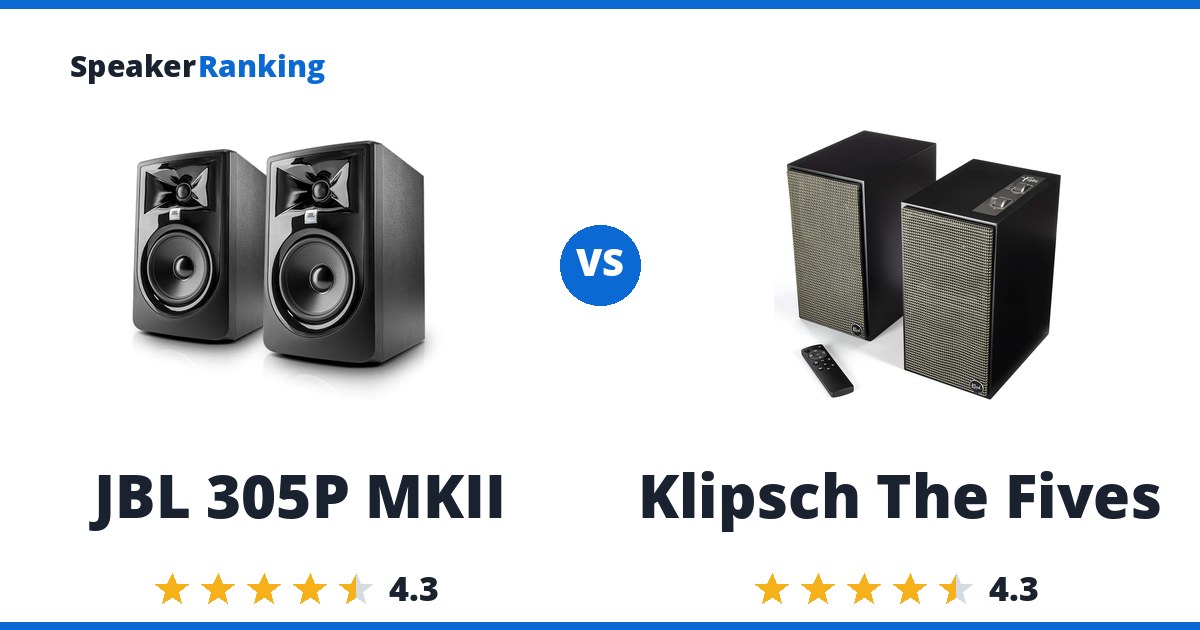 JBL 305P MKII vs Klipsch The Fives