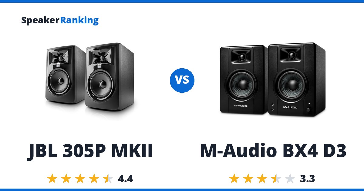 JBL 305P MKII vs M-Audio BX4 D3