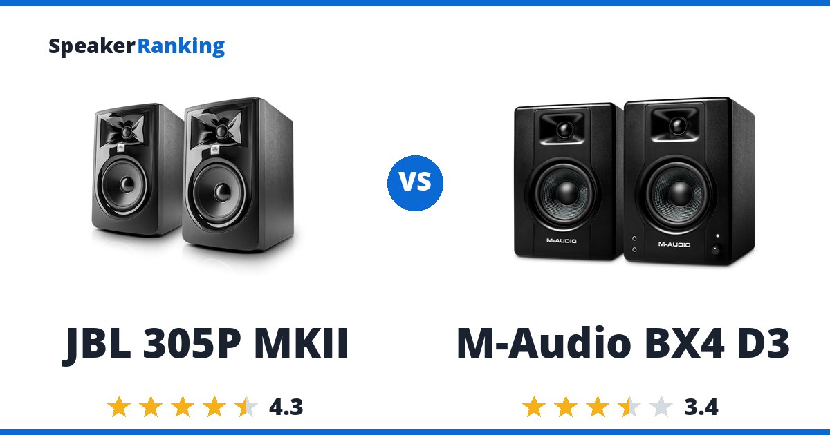 JBL 305P MKII vs M-Audio BX4 D3