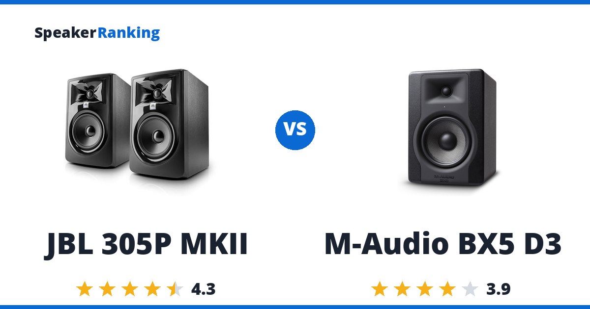 JBL 305P MKII vs M-Audio BX5 D3