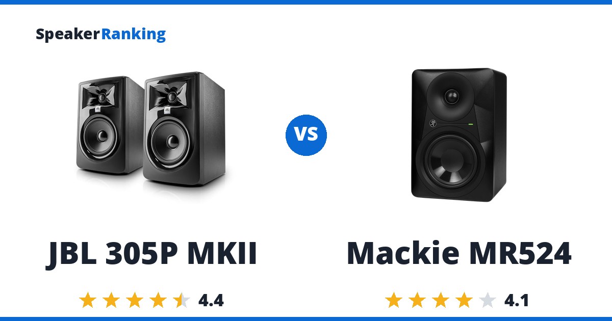 JBL 305P MKII vs Mackie MR524