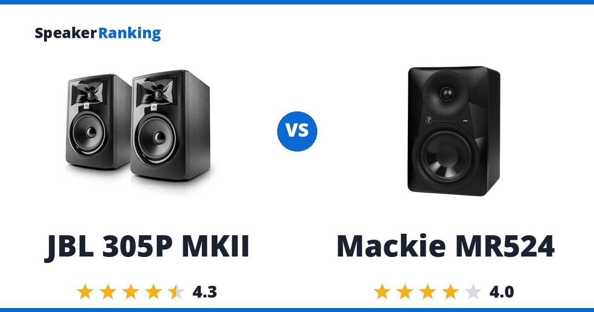 JBL 305P MKII vs Mackie MR524