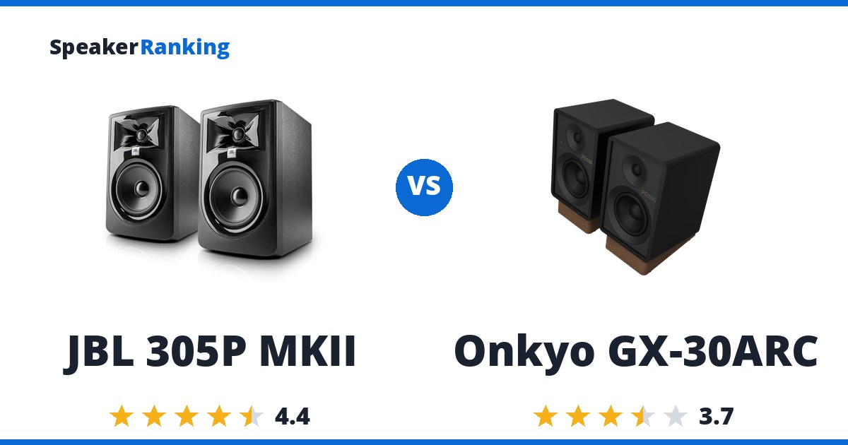 JBL 305P MKII vs Onkyo GX-30ARC