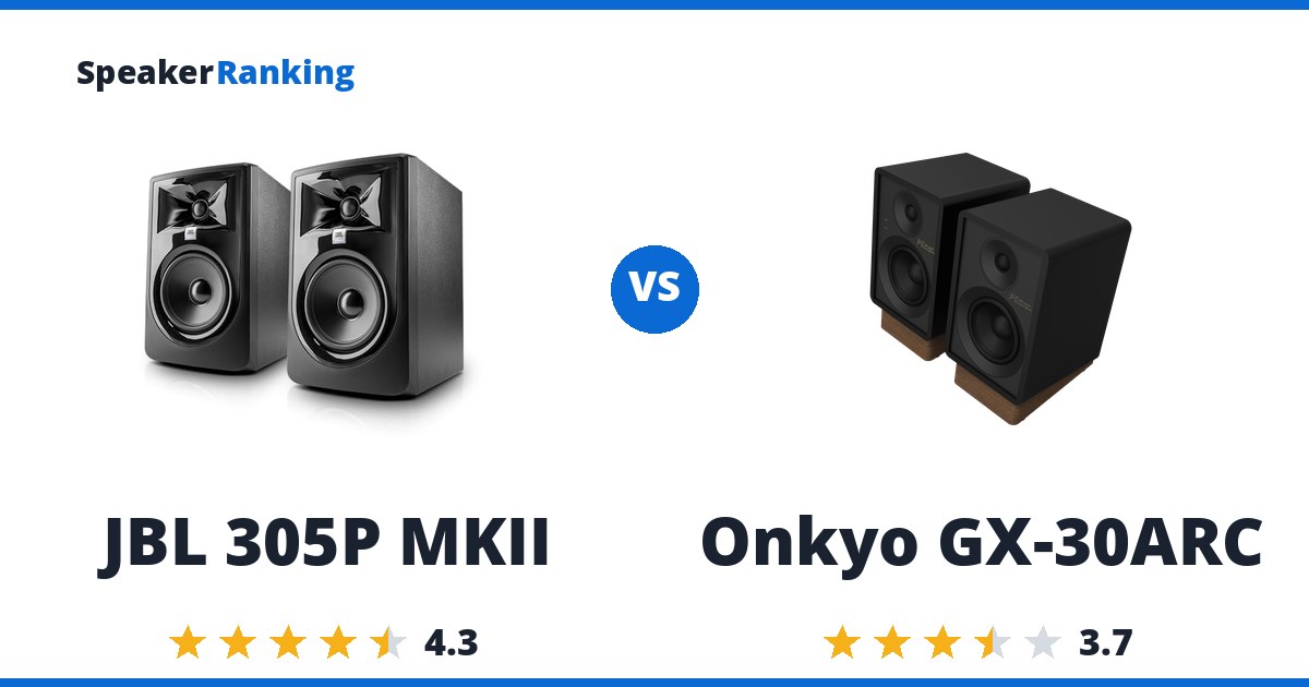JBL 305P MKII vs Onkyo GX-30ARC