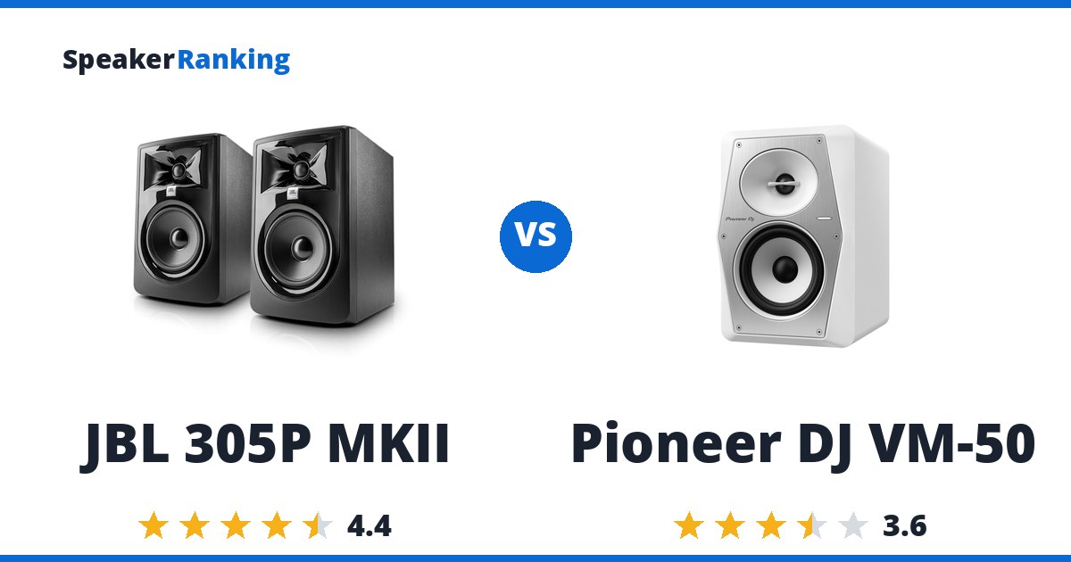 JBL 305P MKII vs Pioneer DJ VM-50