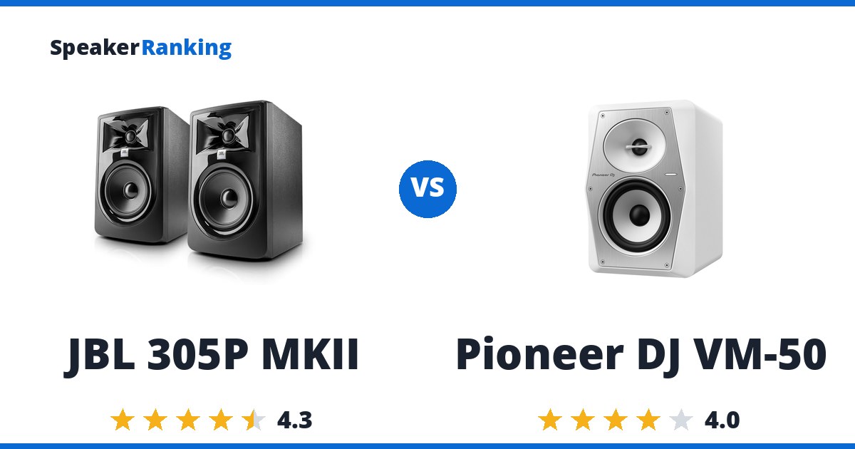 JBL 305P MKII vs Pioneer DJ VM-50