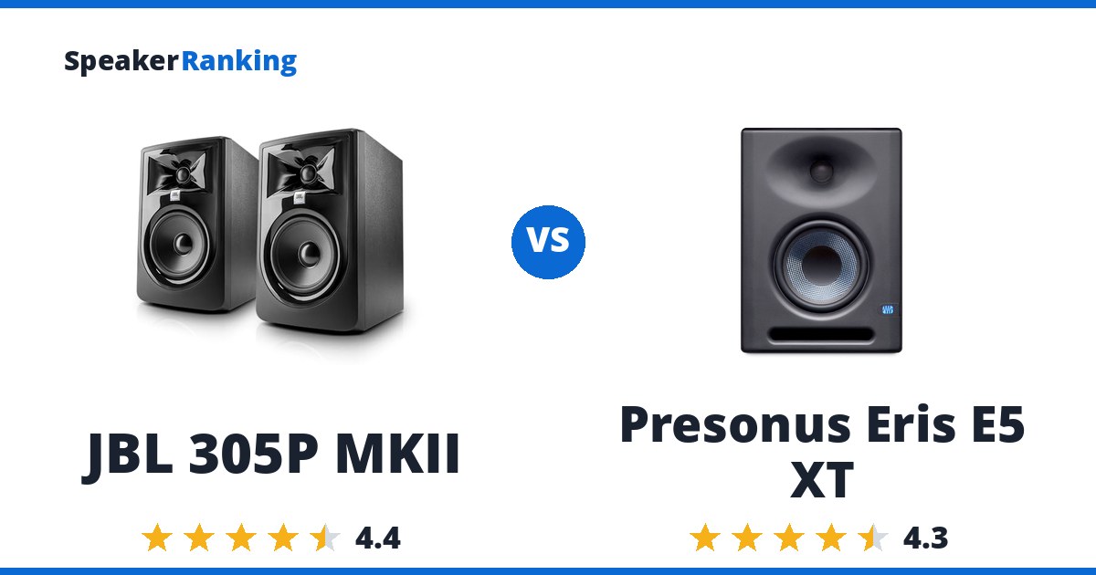 JBL 305P MKII vs Presonus Eris E5 XT