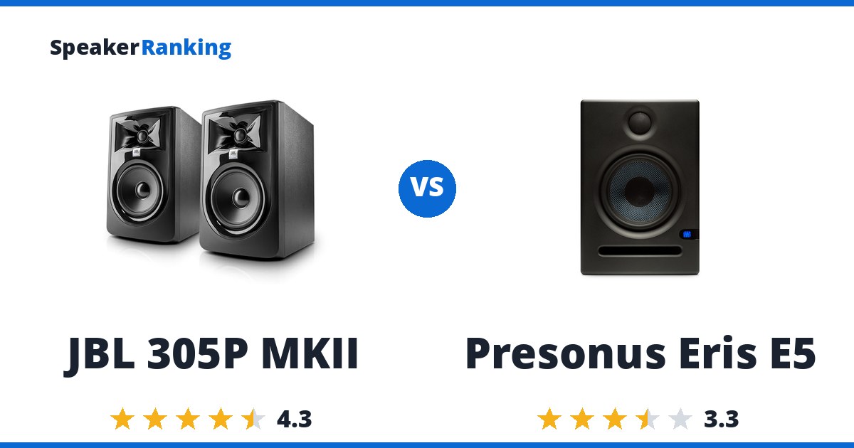 JBL 305P MKII vs Presonus Eris E5