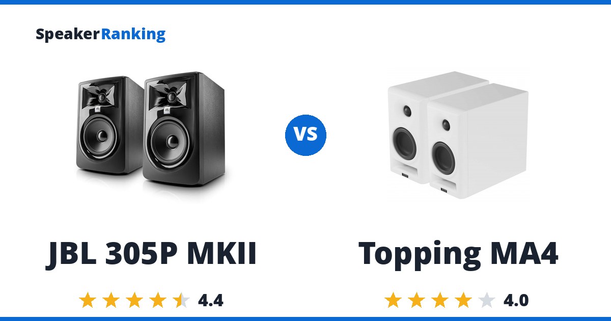 JBL 305P MKII vs Topping MA4