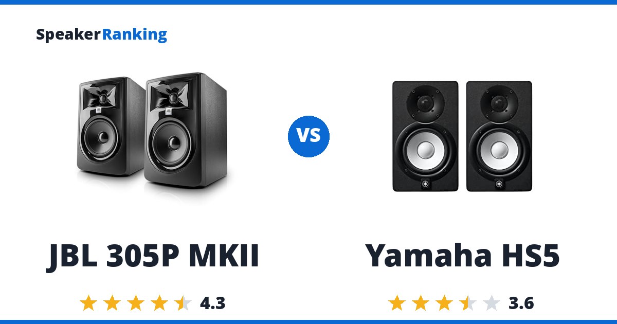 JBL 305P MKII vs Yamaha HS5