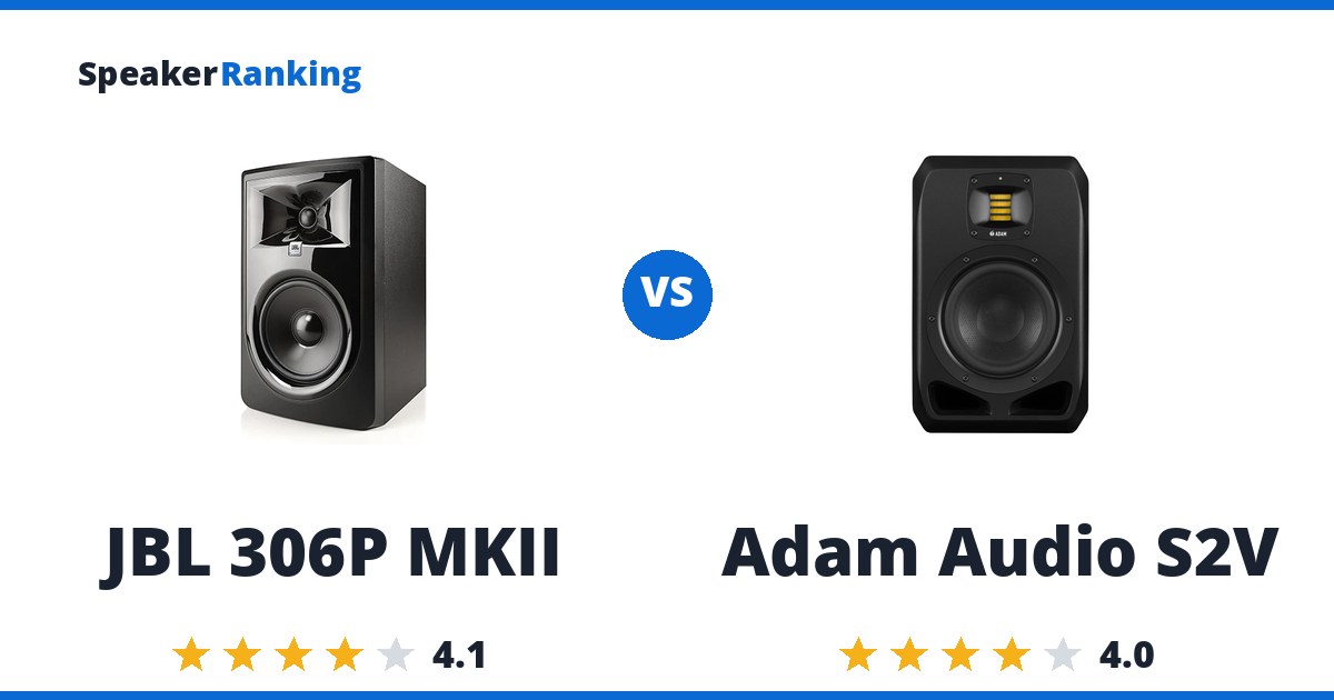 JBL 306P MKII vs Adam Audio S2V