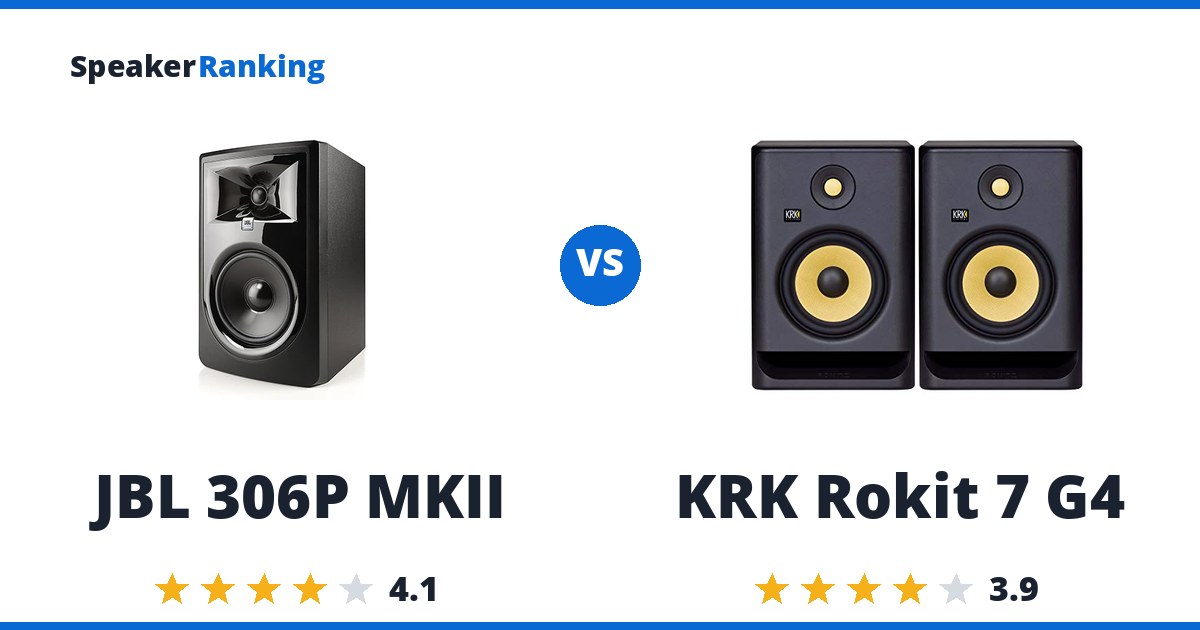 JBL 306P MKII vs KRK Rokit 7 G4