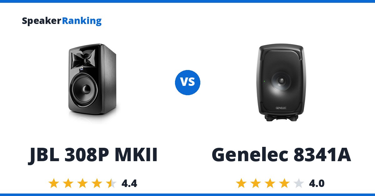 JBL 308P MKII vs Genelec 8341A