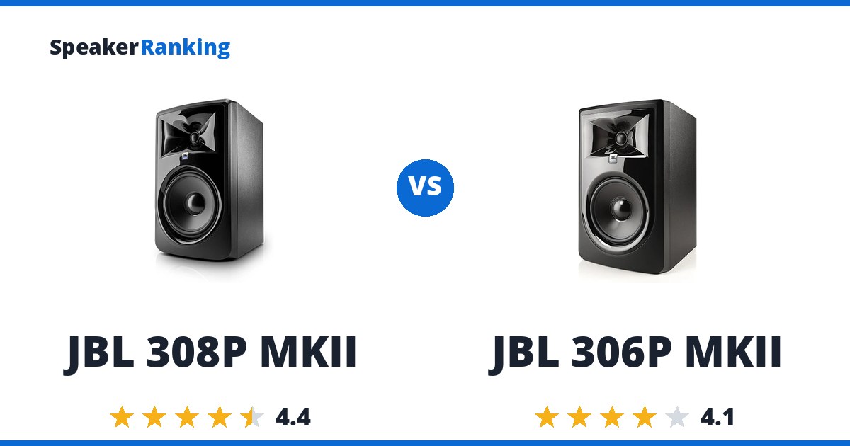 JBL 308P MKII vs JBL 306P MKII
