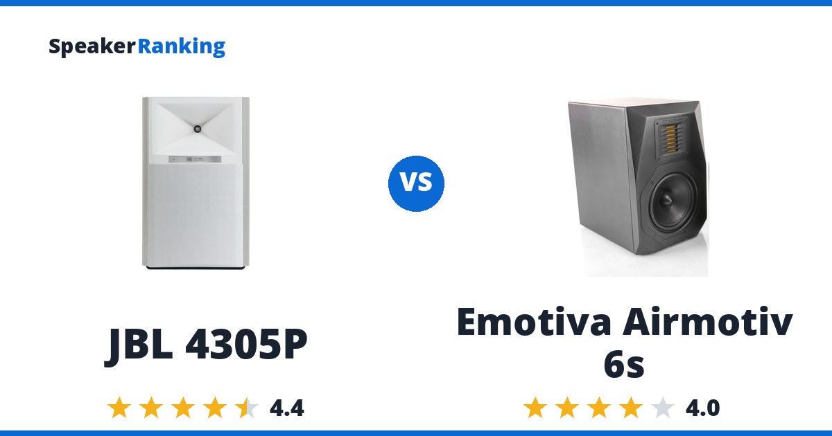 JBL 4305P vs Emotiva Airmotiv 6s