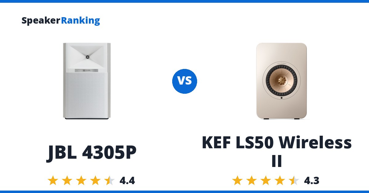 JBL 4305P vs KEF LS50 Wireless II