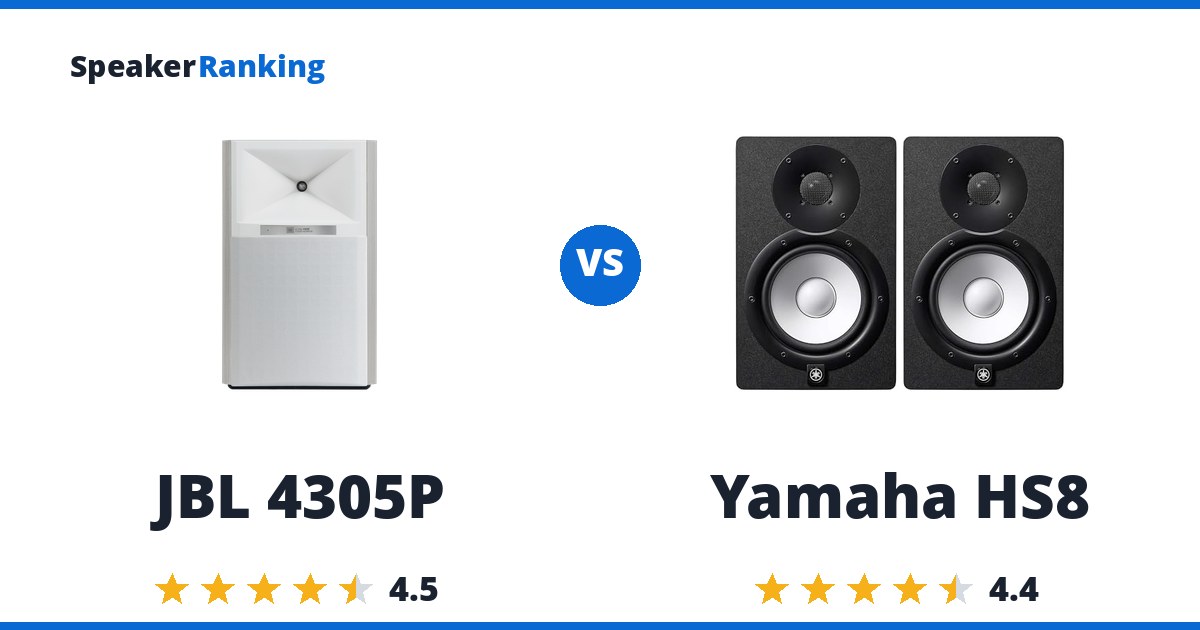 JBL 4305P vs Yamaha HS8
