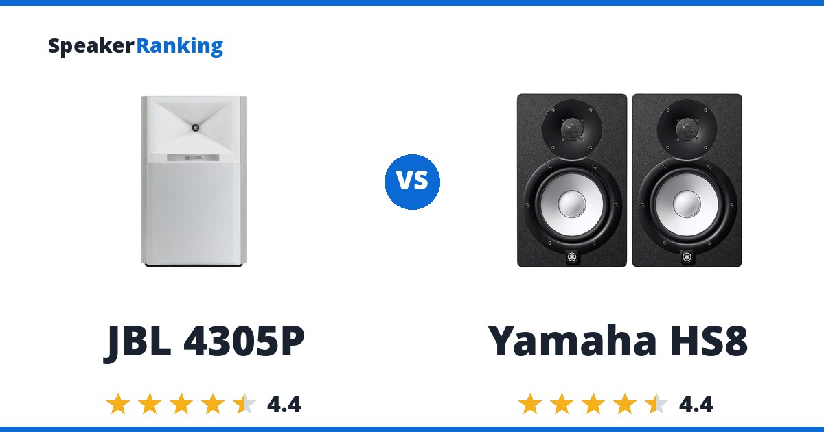 JBL 4305P vs Yamaha HS8