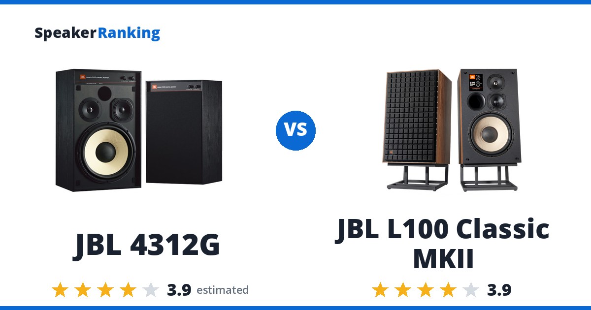 JBL 4312G vs JBL L100 Classic MKII
