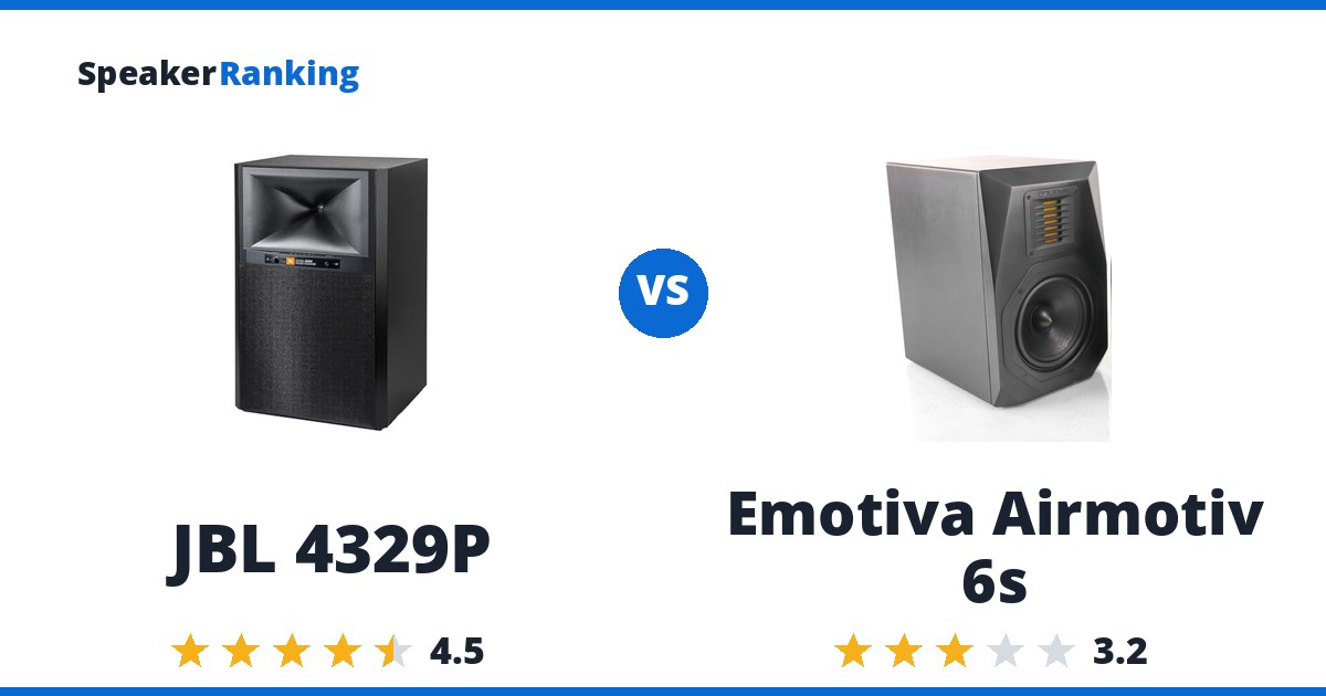 JBL 4329P vs Emotiva Airmotiv 6s