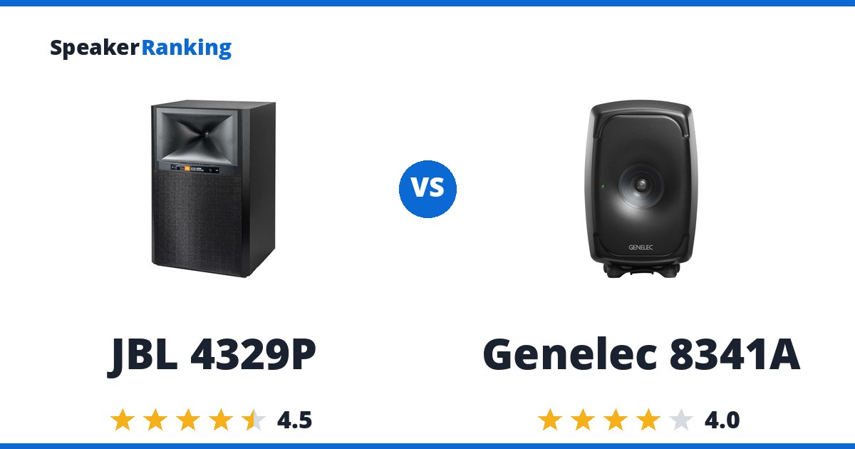 JBL 4329P vs Genelec 8341A