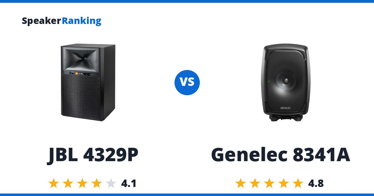 JBL 4329P vs Genelec 8341A