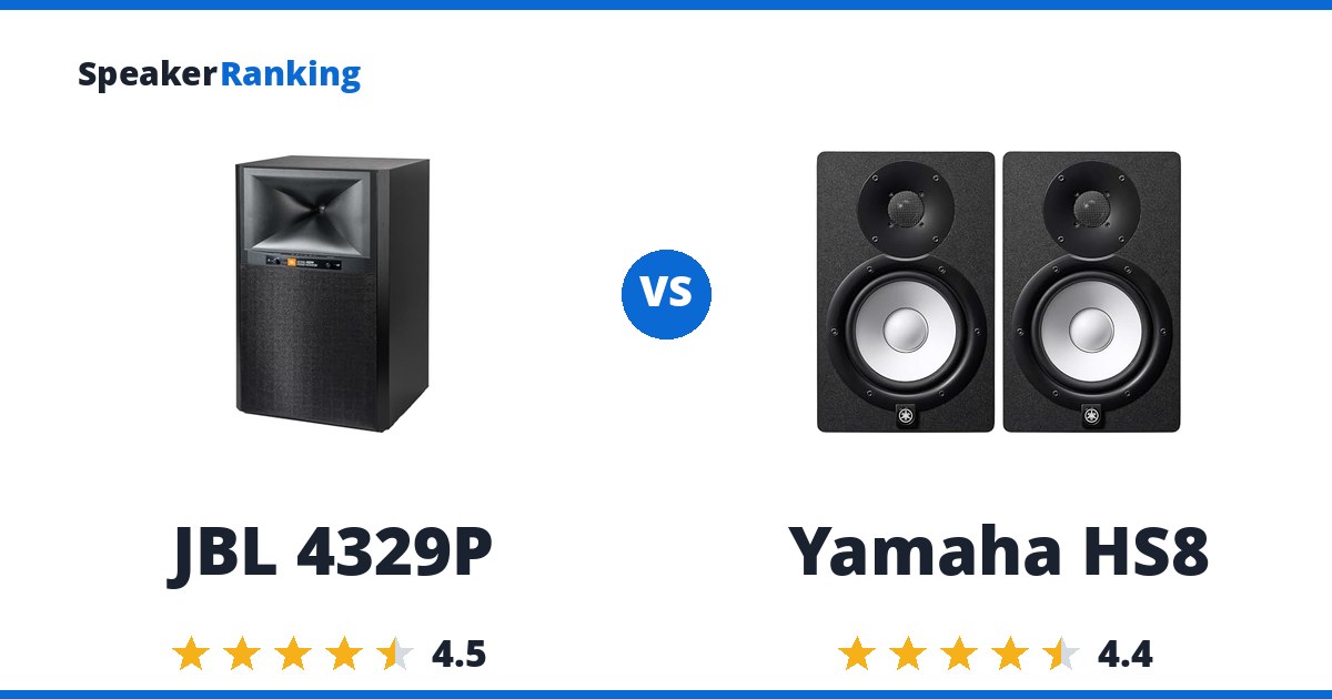 JBL 4329P vs Yamaha HS8