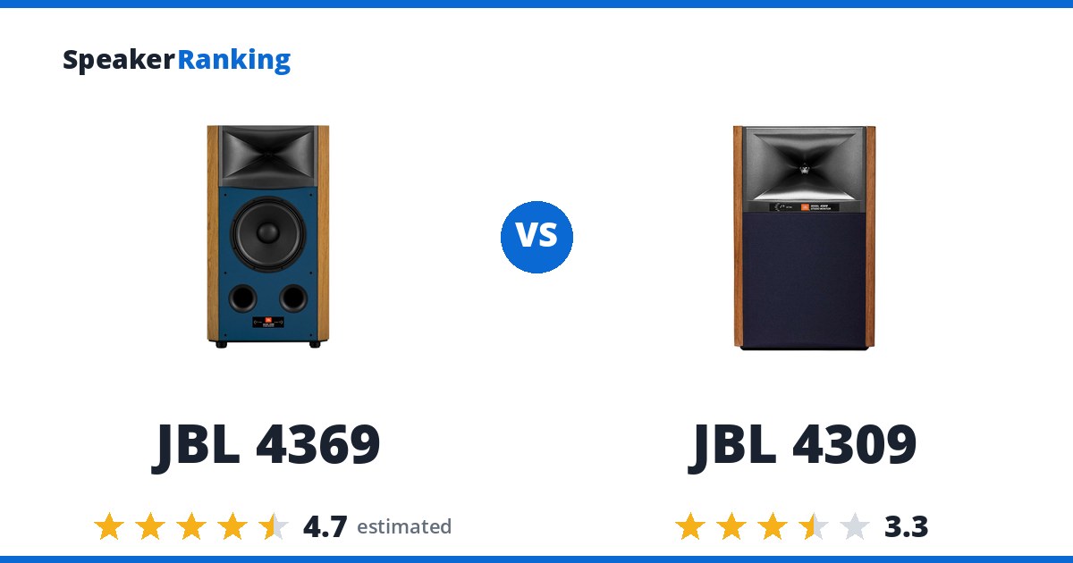 JBL 4369 vs JBL 4309
