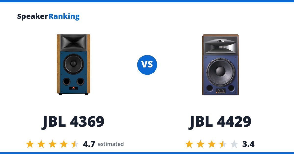 JBL 4369 vs JBL 4429