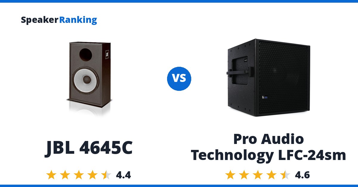 JBL 4645C vs Pro Audio Technology LFC-24sm