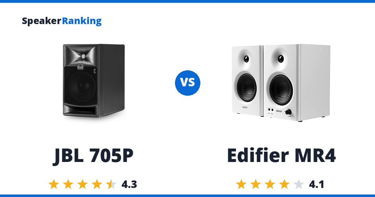 JBL 705P vs Edifier MR4