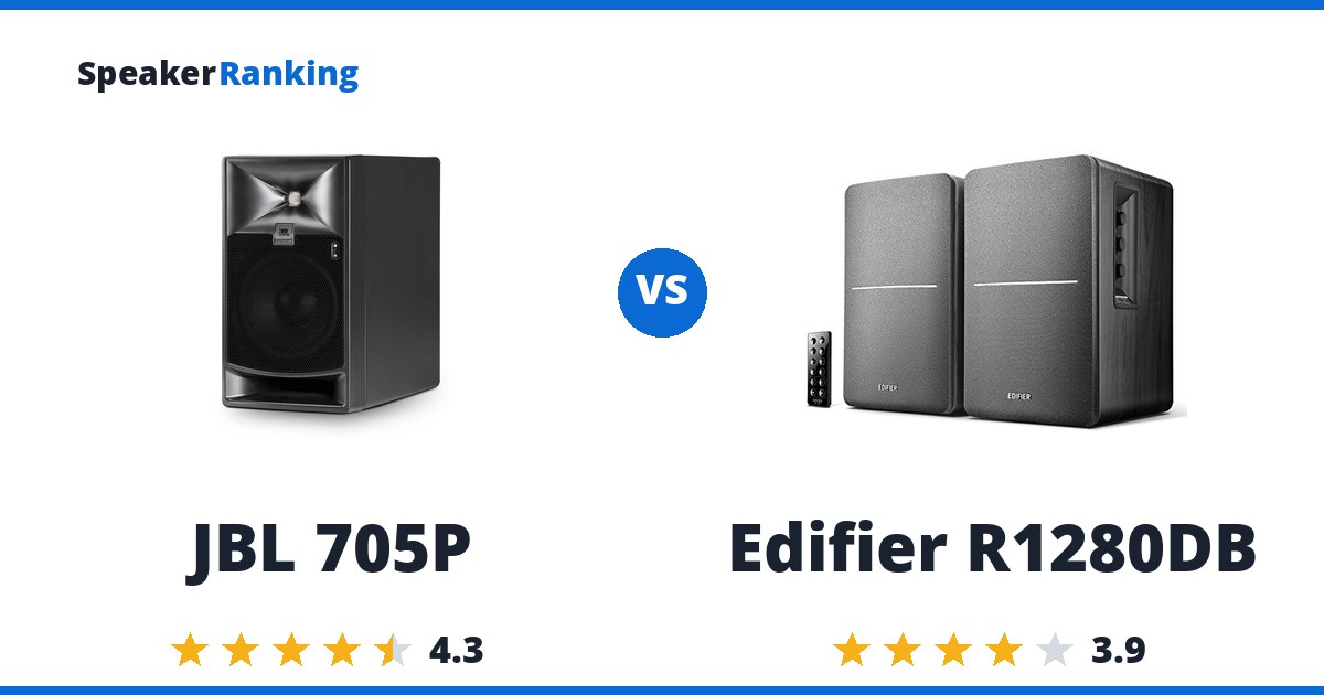 JBL 705P vs Edifier R1280DB