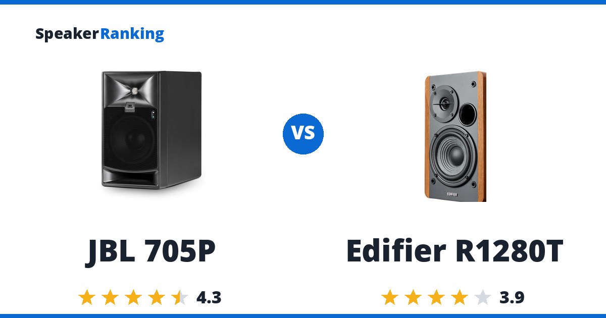 JBL 705P vs Edifier R1280T