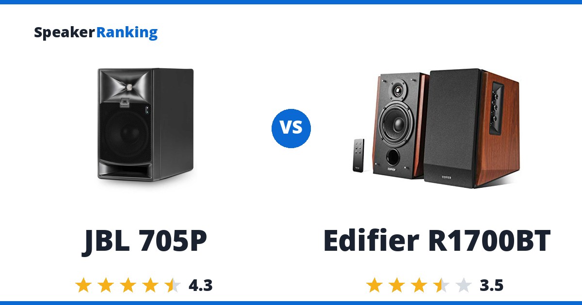 JBL 705P vs Edifier R1700BT