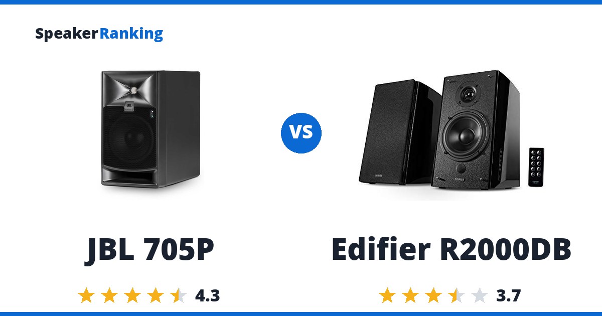 JBL 705P vs Edifier R2000DB