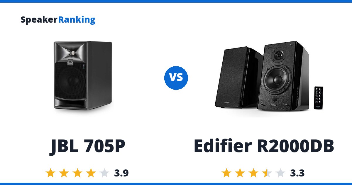 JBL 705P vs Edifier R2000DB