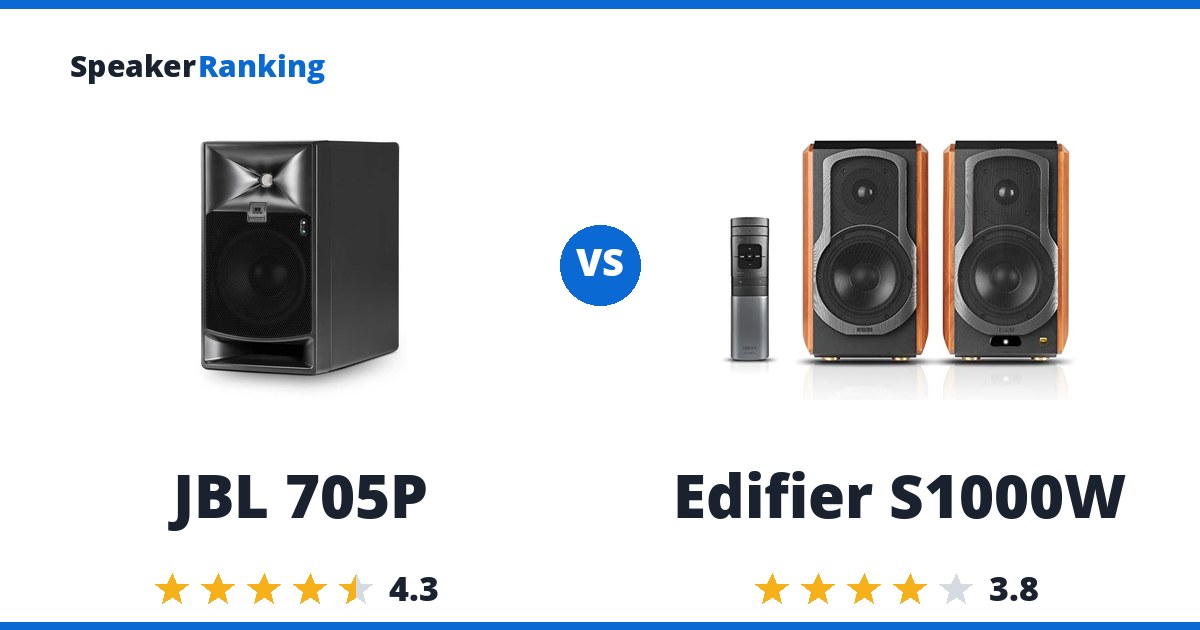 JBL 705P vs Edifier S1000W