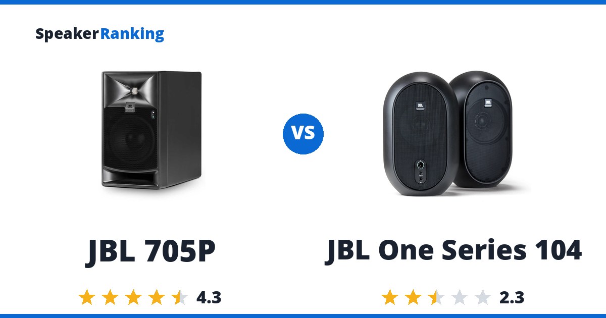 JBL 705P vs JBL One Series 104