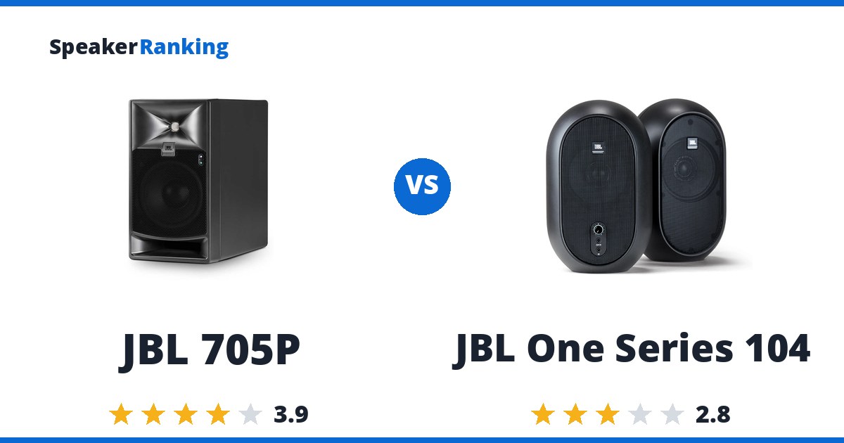JBL 705P vs JBL One Series 104